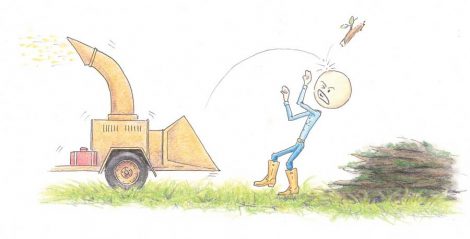 Wood Chipper Eye Injury